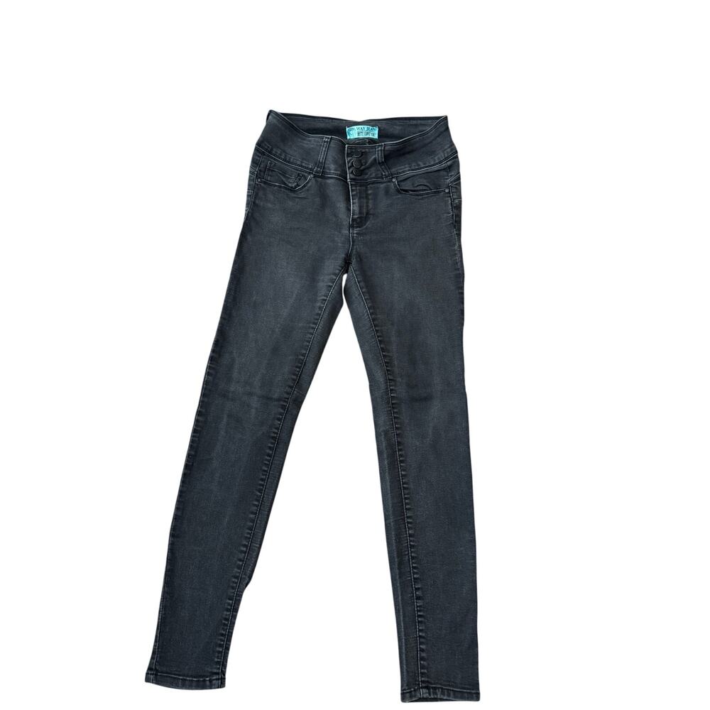 Wax Jean Butt I Love You Black Skinny Jeans High Rise Push Up Size 7 Night Out